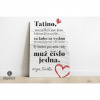 Personalizovaná tabuľka pre najlepšieho ocka