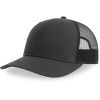 Atlantis Headwear Kšiltovka Bryce Trucker, 6 panelová COT33010226199-dark grey/b UNI Šedá tmavá/černá