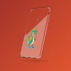 Puzdro gumené Apple iPhone 7/8/SE 2020 priehľadné vzor zelený di