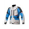 Bunda ANDES DRYSTAR HONDA kolekcia, TECH-AIR 5 kompatibilná, ALPINESTARS (svetlo šedá/čierna/modrá/červená) 2025 L