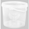 Vedro transparentné s vekom plast 5 l