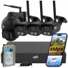 Monitorovací set DVS WIFI SET 3 KAMERY + 1 OTOČNÁ ČIERNA 4K 2TB