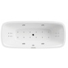 Santech BEVEL oválna masážna vaňa 180x78,5 cm,fitnes 300+aut.dohrev vody+chromoterapia F300BEV180