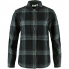 Fjällräven Singi Flanel Overshirt Woman Black-Iron Grey - L