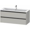 DURAVIT Ketho 2 závesná skrinka pod umývadlo, 2 zásuvky, 1210 x 480 x 550 mm, betón šedá matná, K25265007070000