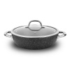 TESCOMA President Stone 26 cm čierna - panvica / wok nepriľnavý