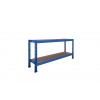Trestles Nekonečný priemyselný regál 1400x1600x800, 2 police Farba: modrá