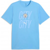 Pánske tričko Puma, MANCHESTER CITY FC FTBLCULTURE TEE TEAM Svetlomodrá,Biela M