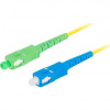Optický patchcord Lanberg SM SC/APC-SC/UPC SIMPLEX 3.0 mm LSZH G657A1 (FO-SASU-SS21-0020-YE)