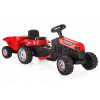 Pilsan 07316C Traktor šliapací s valníkom červený