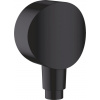 Hansgrohe FixFit S, nástenné kolienko so spätným ventilom, čierna matná, HAN-26453670