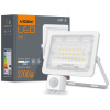 LED reflektor 30W 2700lm 5000K IP65 biely so senzorom pohybu a súmraku VIDEX LUCA
