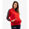 FELPA CON CAPPUCCIO TERRY BAND mikina červená 2XL