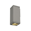 SLV THEO WALL OUT, hranaté, stříbrošedé, GU10, max. 35 W 229524