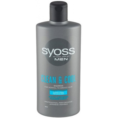 Syoss Men Clean & Cool šampón pre normálne až mastné vlasy 440 ml