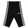 adidas Essentials Girls 3-Stripes Shorts Kids Black/White 11-12 Years
