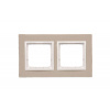 Rámik dvojnásobný betónový Simon 54 nature Svetlý betón/biela