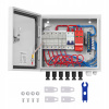 Solar PV Combiner Box 6 String 10A oceľový pre systém solárnych panelov