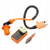 Sviečka zapaľovací modul cievka skúter 4T GY6 139QMB sada 3Ccc