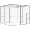 zahrada-XL Klietka pre mačky 3x3x2,5 m, pozinkovaná oceľ 146361