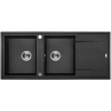 Laveo MEGALO granitový drez 116 x 50 cm, čierny SBE_721T