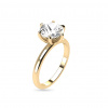 iZlato Forever Obruč zo žltého zlata solitaire pre 2ct diamant Molly, 14K CSTM4-200