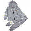 Teplaková súprava - Atabay Detské šaty veľkosť 122 šedá, viacnásobná (Trackovacie súpravy na šedej bavlnenej set 122/128)