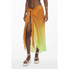 Dámský šátek DESIGUAL 25SAWA16 7010 PAREO DEGRADATE FALDA PAREO 7010 ORANGE velikost U