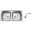 Set Sinks OKIO 780 DUO M matný + batéria Sinks EVERA chróm