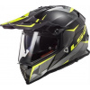 LS2 MX436 PIONEER RING BLACK TITANIUM HI VIS
