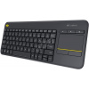 Logitech® Wireless Touch Keyboard K400 Plus Black , UK layou