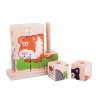Bigjigs Baby Nasadzovacie kocky zvieratká 691621531044