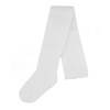 Detské pančuchy bavlna so žakárovým vzorom, biele, veľ. 92/98