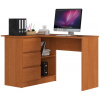 Rohový kancelársky stôl B16 CLP ľavý, olcha
