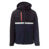 PAYPER WISE PAD S00096-0489 / Zimná pánska softshellová bunda - navy blue/black S