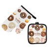 MAKRO - Chňapka sada 2ks, rukavica a podložka, DONUTS