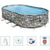 Bestway Bazénový set Power Steel Comfort Jet Series ovál 610x366x122cm 92855