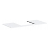 Hansgrohe Xilesa E - Doska pod umývadlo, 118x55 cm, výrez uprostred, matná biela 54271700