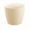 kvetináč 15,7cm ORIENT DOR160-CY728 krémový plastový PROSPERPLAST