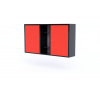 TvojRegal Kovová dielenská skrinka WS1 Farebné prevednie: Červená