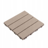 Kompozitná terasová dlažba 0,3 x 0,3 m, hnedá