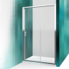 Roth LLD2 160/190 Dvere sprchové Posuvné do niky al.s bočn.stenou Brillant/Číre sklo 556-1600000-00-02