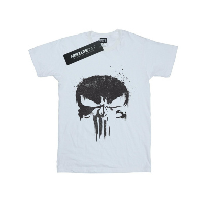 Marvel - Tričko "The Punisher TV Skull Logo" pre ženy BI43248 (S) (Biela)