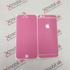 Karbónová fólia pre iPhone 6 Plus, 6S Plus komplet Ružová