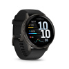 GARMIN VENU 4, Smart hodinky, 4 - 45mm, Black/ Slate + Black (010-03014-00)