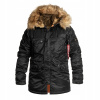 Alpha Industries Parka Jacket N3B VF59 S. (Alpha Industries N3B VF 59 NASTATOVANÉ BLACK SANDY)