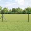 zahrada-XL Plot s stĺpmi Sivá 0.6 x 10 m Ocel potiahnutá PVC 3352770