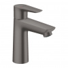 Hansgrohe Talis E, páková umývadlová batéria 110 CoolStart s odtokovou súpravou s ťahadlom, kefovaná čierna chrómová, HAN-71713340