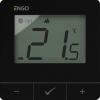 ENGO Controls E25-BATB - Regulátor teploty, batériový, čierny, ZigBee/868MHz, povrchová montáž