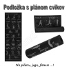 Protišmyková fitness podložka s tréningovým plánom Jogy